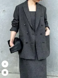 美品 selectMOCA by son ツイードダブルジャケット セレクトモカ