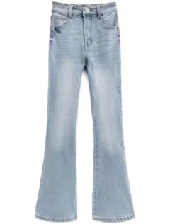 【新品未使用タグ付き】 GRL ハイウエストフレアデニムパンツ　[cu498]