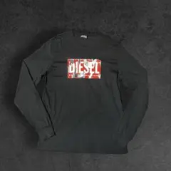 Archive DIESEL Logo L/S Tee ブラック 長袖カットソー