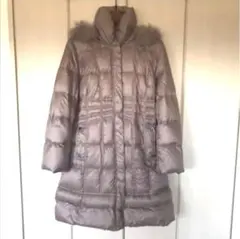 【美品】レディース　ダウンコート　　フードファー付き　ダウン　フェザー