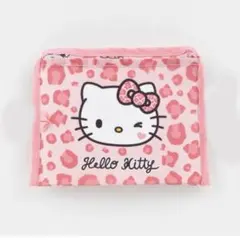 しまむら エコバッグ ハローキティ レオパード ヒョウ柄 ピンク