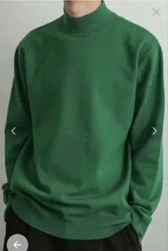 「URBAN RESEARCH」Green mock neck Knitt Mのサムネイル