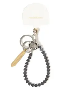 HASHIBAMI シルバー ハート　スマホ　ハンドストラップ