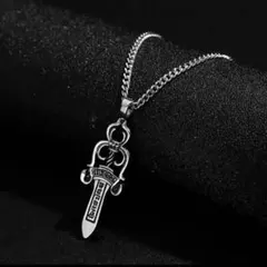 ダガーナイフ ペンダント アンティーク ネックレス シルバー