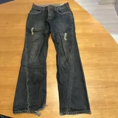 stitch's バーニーズ ダメージ加工 ダークブルー ジーンズ jeans