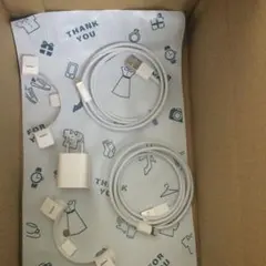 Apple純正 Lightningケーブル 2本とUSB充電器セット