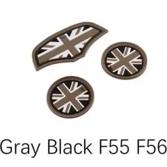 MINI クーパー用 コースター　ブラックユニオンジャック　（F55・F56）