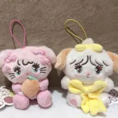 mikko ふわふわ BABY マスコット 　抱きしめおリボンマスコット セット