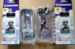 猗窩座 魘夢／一番くじ 鬼滅の刃 E賞 クリアボトル あかざ えんむ