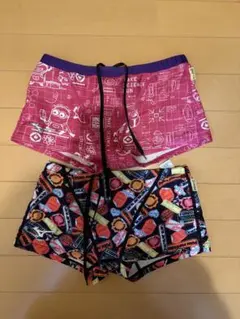 キッズ用水着2点セット（ピンク・黒）