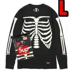 Supreme Bones Thermal Crew L 黒