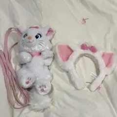 ディズニー マリーちゃん カチューシャ＆ぬいぐるみポシェット