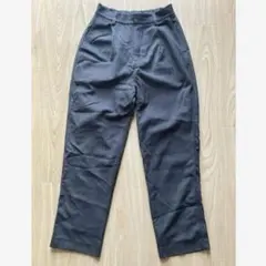 JEANASIS タックワイドストレートパンツ チャコールグレー