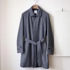 ナノライブラリー ウールベルテッドステンカラーコート L