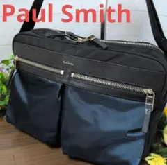【値下げ1,800円】Paul Smith ショルダーバッグ ブラック/ネイビーのサムネイル