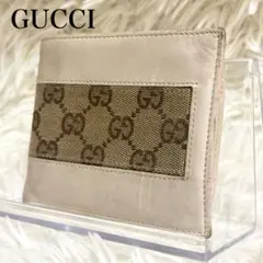 美品✨GUCCI グッチ GGキャンバス 二つ折り財布 04862・4276 - メルカリ