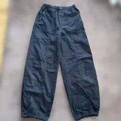 GU 黒 ワークパンツ 100%コットン