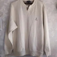 HUSH PUPPIES アイボリー ストライプニット M