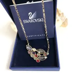Swarovski マルチカラー クリスタル フラワー ネックレス 【192 