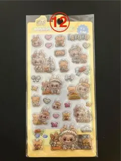 ラブブ　ボンボンドロップシール　ぷくぷくシール　○12の1シート分