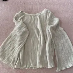 GRL プリーツフレアスリーブトップス F