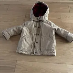 フード付きベージュコート　90㎝