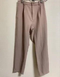 サイズ表記なし ボタン テーパードパンツ 股下67cm レディース