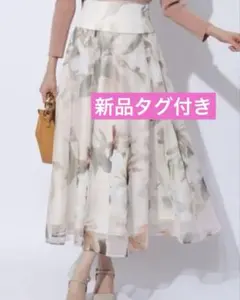 【新品タグ付】Apuweiser-riche大花モチーフスカート