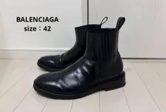 BALENCIAGA バレンシアガ レザー サイドゴアブーツ 40 - メルカリ