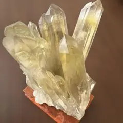 高品質 天然シトリンクラスター ゼウス 616g 姿形良し 透明度
