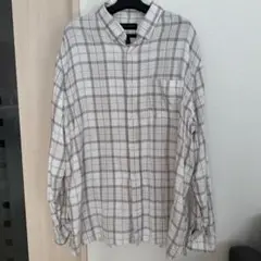 【美品】バナナリパブリック長袖　コットンシャツ Banana republic