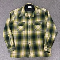好配色】 jc penny 70s ウールシャツ オンブレ ボードシャツ - メルカリ