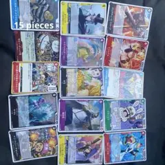 ONE PIECE card . 15 pieces .