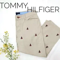 TOMMY HILFIGERトミーヒルフィガーメンズ七分丈パンツチノパンベージュ