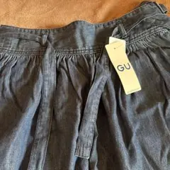 GU デニム　ブルー ロングスカート