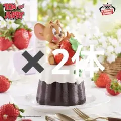 トムとジェリー フィギュア ジェリー いちご スイーツ　2体セット