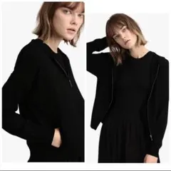 【美品】Theory セオリー クレープ パーカー ジップアップ ウォッシャブルのサムネイル