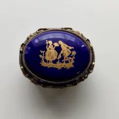 アンティーク調 オルゴール　ジュエリーボックス ロココ調　ビンテージ　陶器