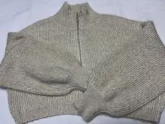 長袖ラメ入りカーディガン