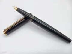 希少 モンブラン 万年筆 221 西ドイツ ヴィンテージ 両端ロゴ 黒金