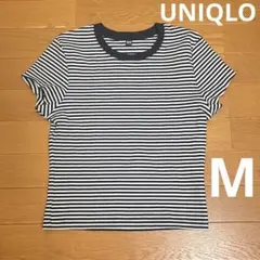 ユニクロ　UNIQLO ボーダー　ミニT ショート丈