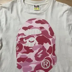 A BATHING APE ピンク カモフラ Tシャツ S