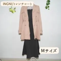 ドーリートレンチコート♪ INGNI イング フレア ベージュ 体型カバーのサムネイル
