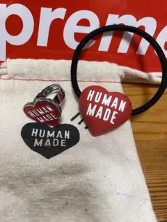 完売 ヒューマンメイド HEART RUBBER BAND RED 2点❤️のサムネイル