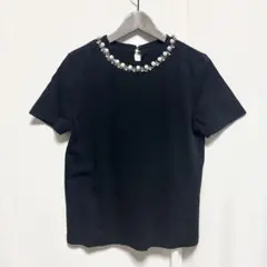 【美品】Diagram グレースコンチネンタル パールビジュー Tシャツ 36のサムネイル