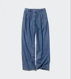 UNIQLO ユニクロ　ドレープデニムタックパンツ　S