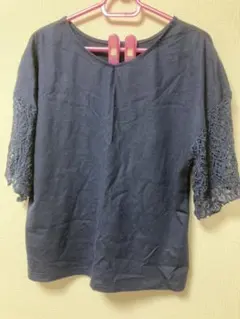 earth music&ecology Navy トップス