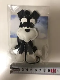 超激可愛いミニチュアシュナウザー 手作りアクセサリー 牛革 インスタ風