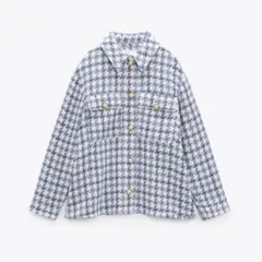 ZARA ツイードテーラードジャケット S