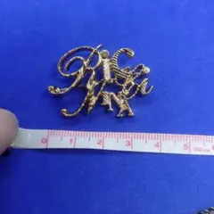 NINA RICCI ニナリッチ ヴィンテージ ブローチ ゴールド 刻印ありのサムネイル